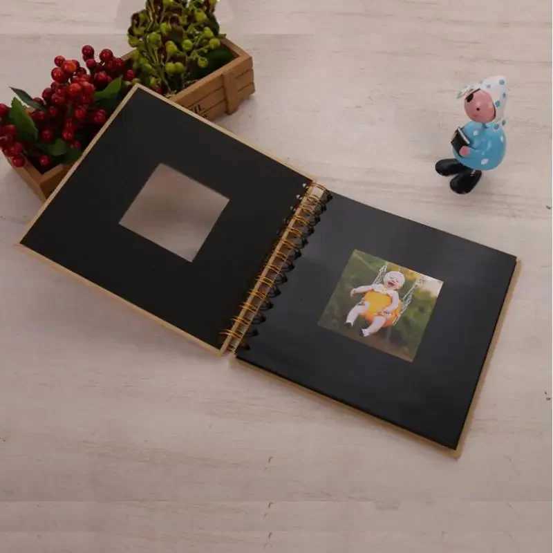 6inch Binder Photocards Holder Paper Photo Album Baby Scrapbooking DIY Kids Memory Book for Photos Collect Book Photo Storage Z250729