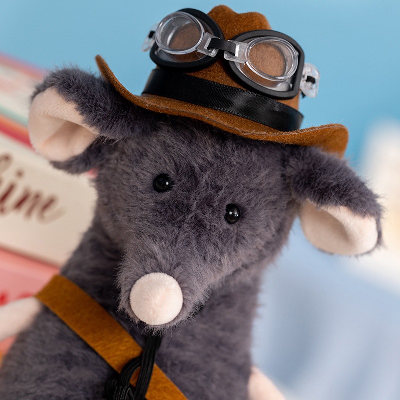 Dolls jellys Cat Lachlan Sad Rat Plush Doll Children's toys Cute cartoon Lackland sad mouse plush toy soothing doll Gifts 556 Y260128