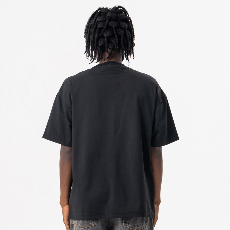 Lanhai Mens Clothing 2025 Spring Summer New Trendy American Tactical Vest Printed Fake Two-Piece Round Neck Short Sleeve T-Shirt for Men