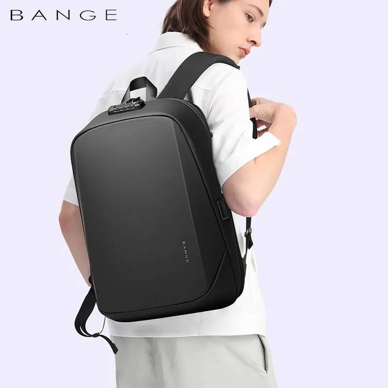 BANGE Brand Laptop Anti-theft Waterproof School Backpacks USB Travel Bag Backpack Business Male high-quality