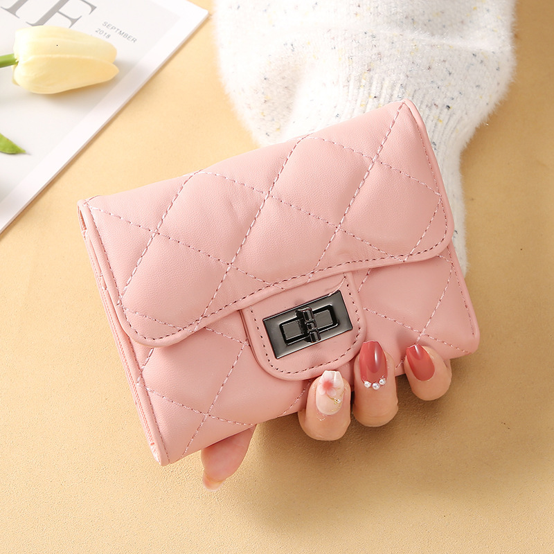 Designer Bag Wallet Quilted Wallet Women's Short Clutch New Korean Version Versatile Luxury Bag Large Capacity Coin Card Holder Free Shipping