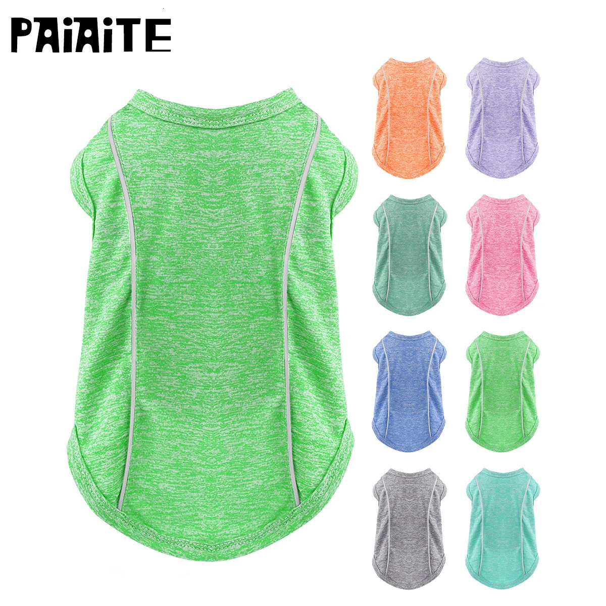 Sun Protection Dog Shirts with Reflective Strips Quick Dry Soft Stretchy Fabric Available in Sizes for Small to Large Dogs! 250729