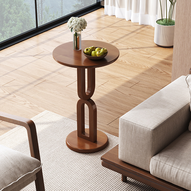 M7294 Simple modern all solid wood small coffee table designer living room small tea table rack