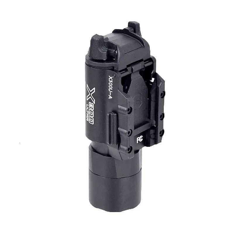 Tactical X300 Ultra X300U LED Pistol Lights CNC Aluminum Rifle Flashlight 400 lumens fits 21mm Rail XJ250728