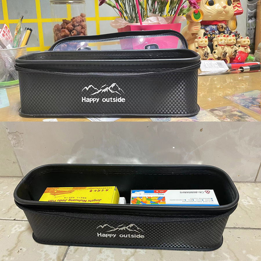 All-Terrain Field Tool Box, Military-Grade Folding Case for Off-Road Repair Camping Gear, Crushproof Design (Tactical Black)