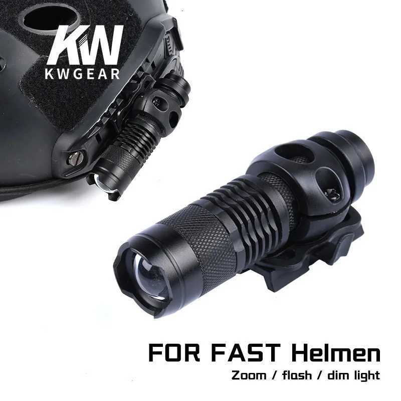 Vadsn Tactical Airsoft Strobe Consant Momentary Helmet Lamp With White Scout Light Helmet Lamp Fast Hunting Helmet Flashlight R250728