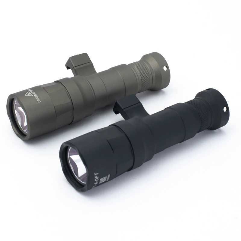 640DFTM340DFT Tactical Flashlight Scout Light Turbo Spotlight Floodlight Version Fit 20mm Rail Airsoft Rifle Accessories R250728