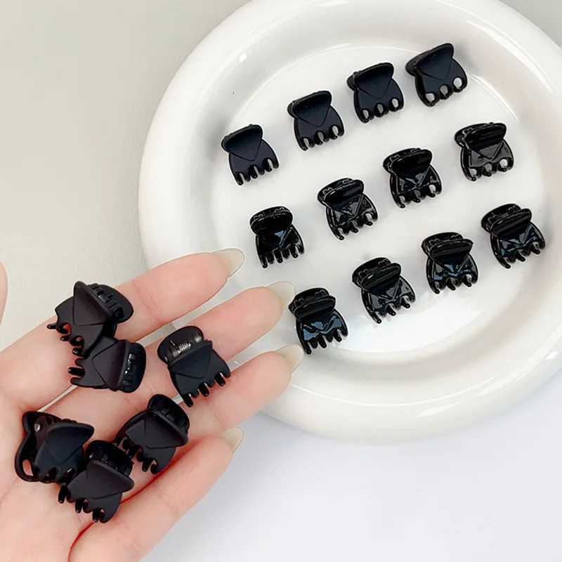12/24PCS/Set Black Small Hair Claw For Women Girls Sweet Hair Ornament Claw Clip Mini Hair Clip Hairpin Fashion Hair Accessories Z250729