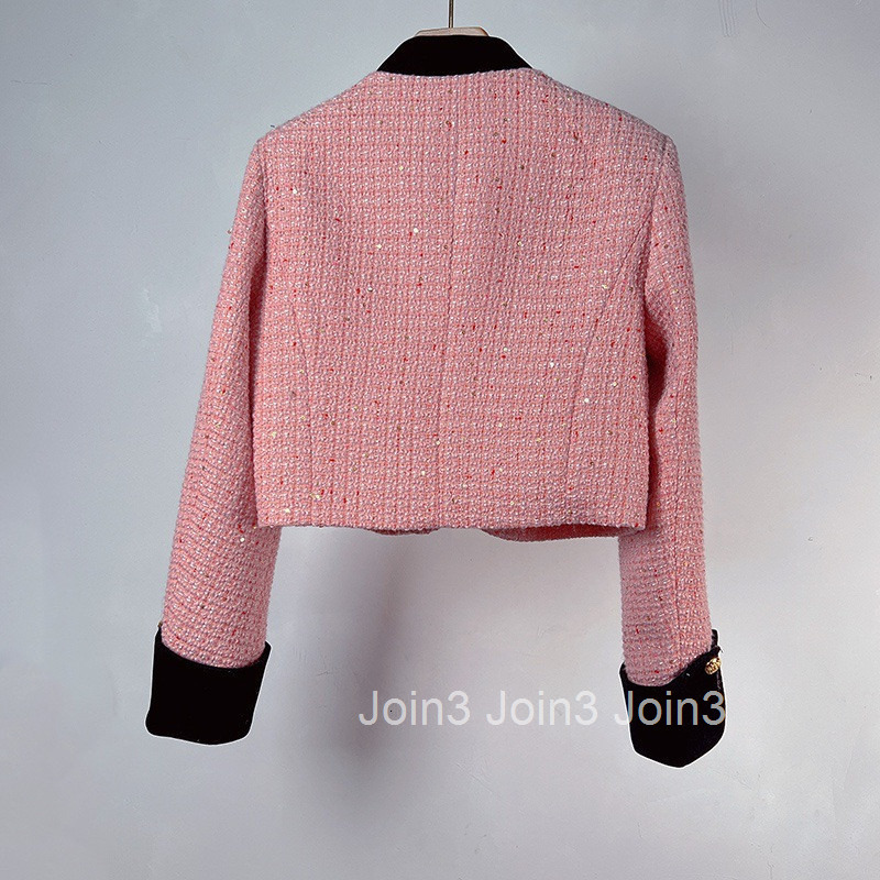 Goddess Sister Style Short Coat Autumn Winter French Texture Fashionable Elegant Stand Collar Top Internet Celebrity