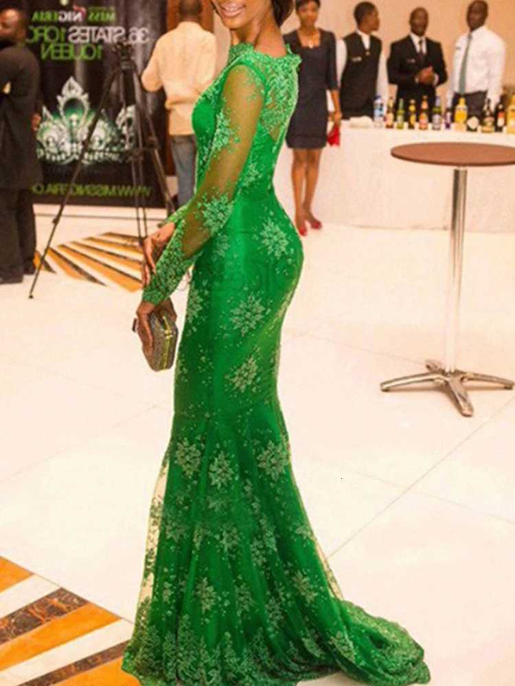 2025 New Style Womens Evening Full Dress Sexy Lace Perspective Long Sleeve Full Dresses For Women Bridesmaid Dress Party Dress Z250728