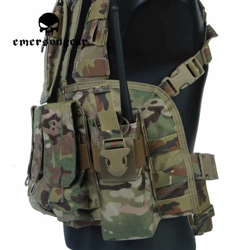 Emersongear For RRV Tactical Vest w Magazine GP Pouchs Lightweight Set Training Combat Airsoft Hunting Hiking Trekking Nylon Z250728