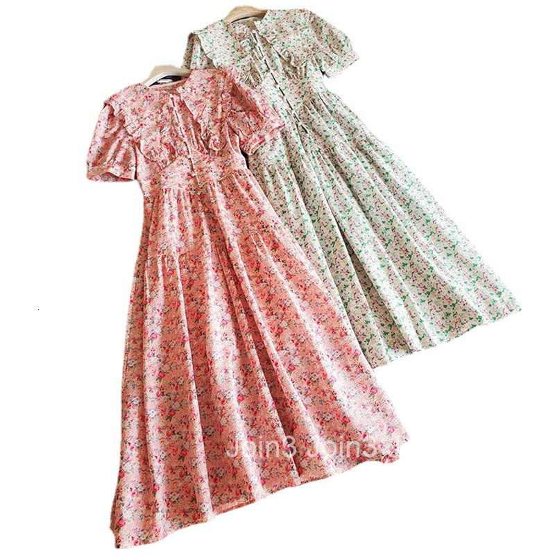 Korean Fashion Elegant Long Dress with Large Lapel and Ruffled Slim Fit Summer Dress by Xia Nanyou Internet Celebrity