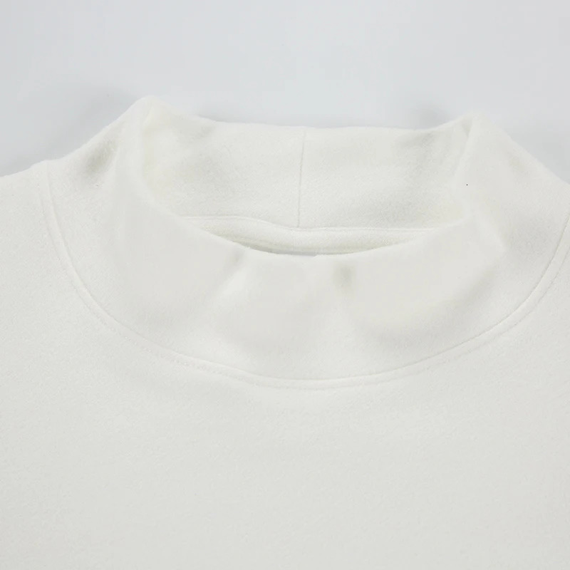 Thicken TShirts Men Winter Heavy Weight Tshirts Male Turtleneck Tops Tee Autumn Basic Mock Neck Pullovers Clothing 250729