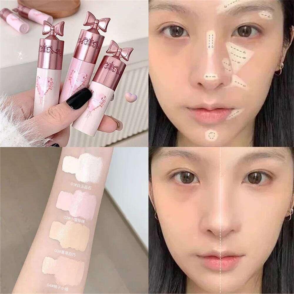 Fairy Pink Brighten Concealer Stick Face Repair Liquid Highgloss Matte Natural Lasting Cover Acne Spot Dark Circle Makeup X250728