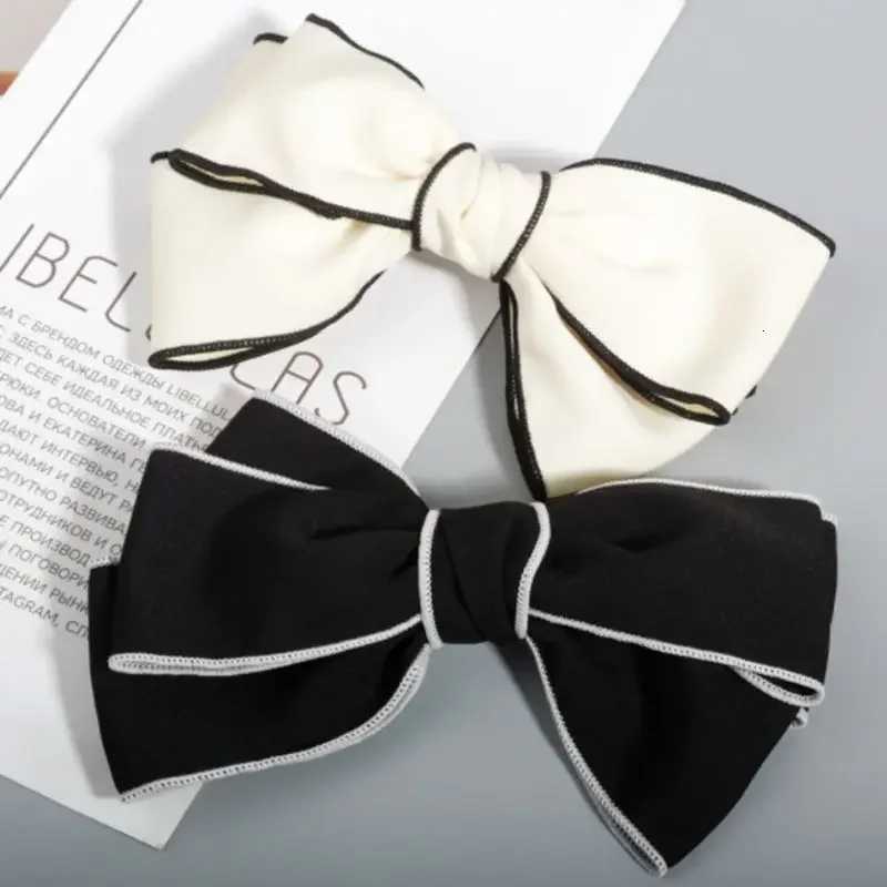 Womens Imitation Bow Hairpin Ponytail Hairpin Clip Elegant Temperament Versatile Bow Hair Accessories Solid Headwear Gift Z250729