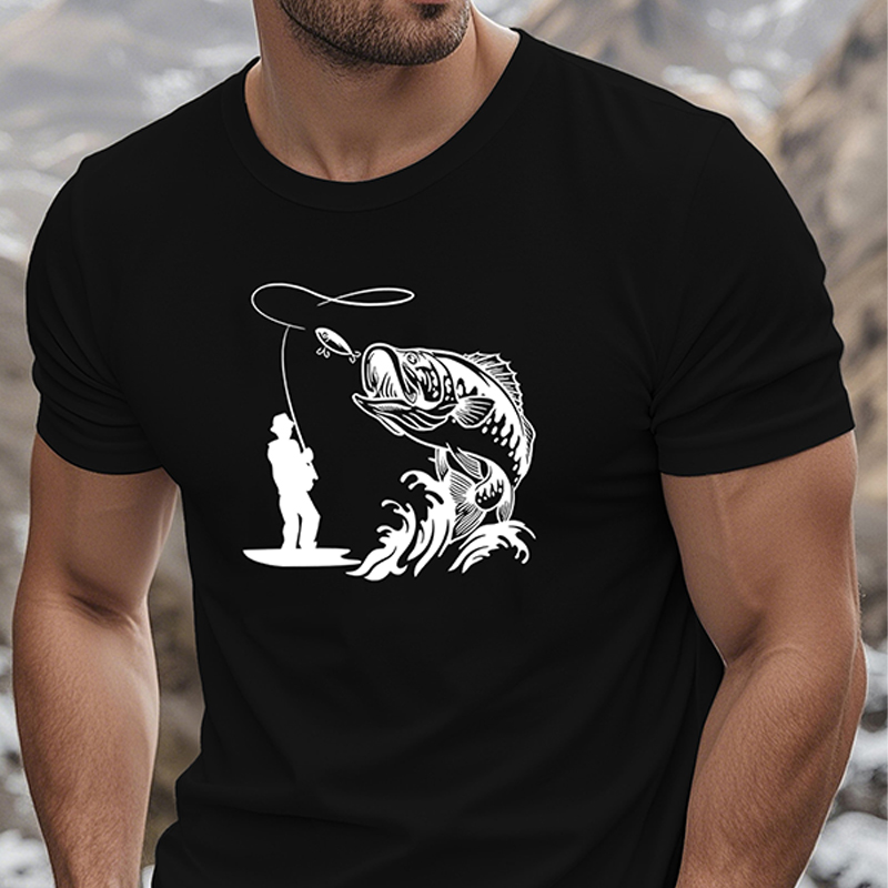 Fashion Forward Mens Cotton Tee Trendy Graphic Patterned Shirt for Everyday Wear(Suitable for young men and women)