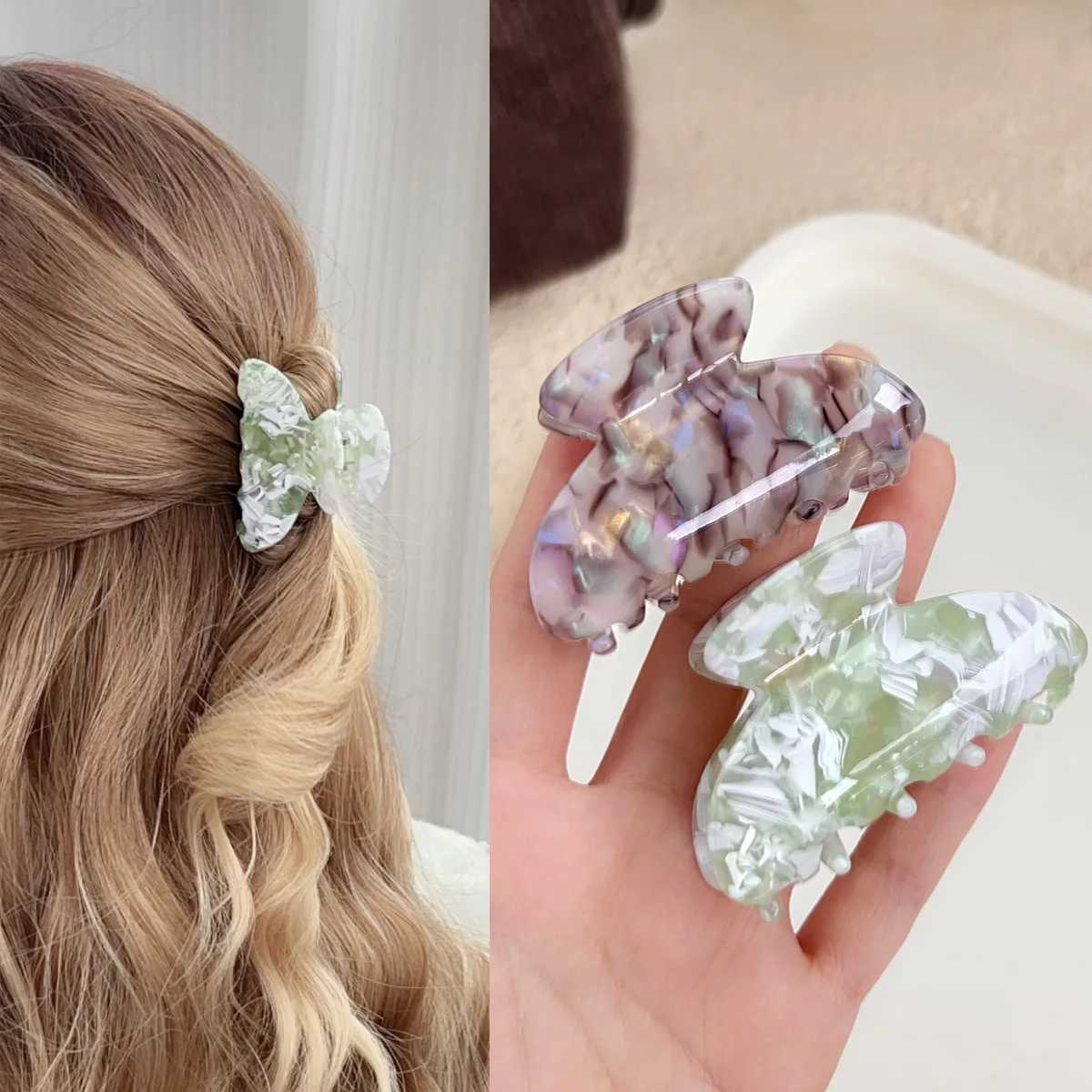Small Size Leopard Print Acrylic Hairpins Hair Clips Crab Hair Claws For Women Girls Hair Accessories Headdress Party Gifts Z250729