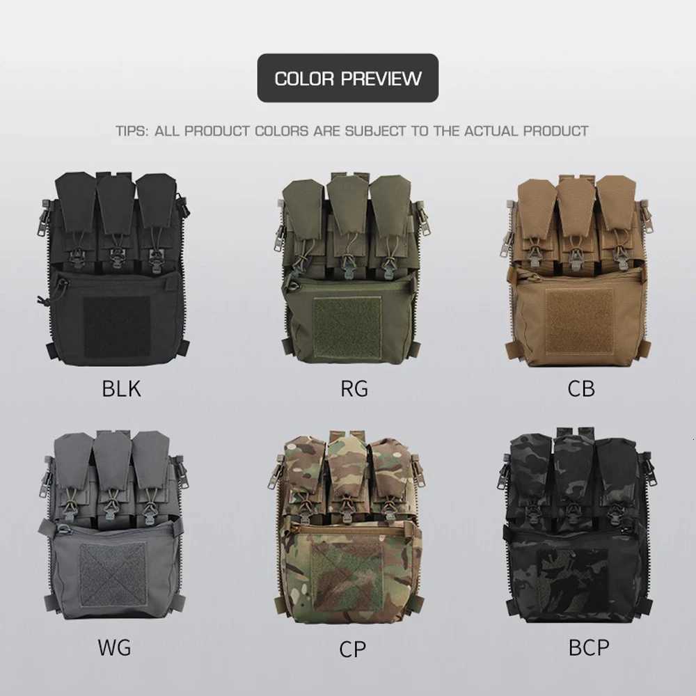 V5 FCPC Tactical Vest Backplate Supplement Sub-package Airsoft Triple Magazine Bags Hunting Vest Plate Carrier Accessories Z250728