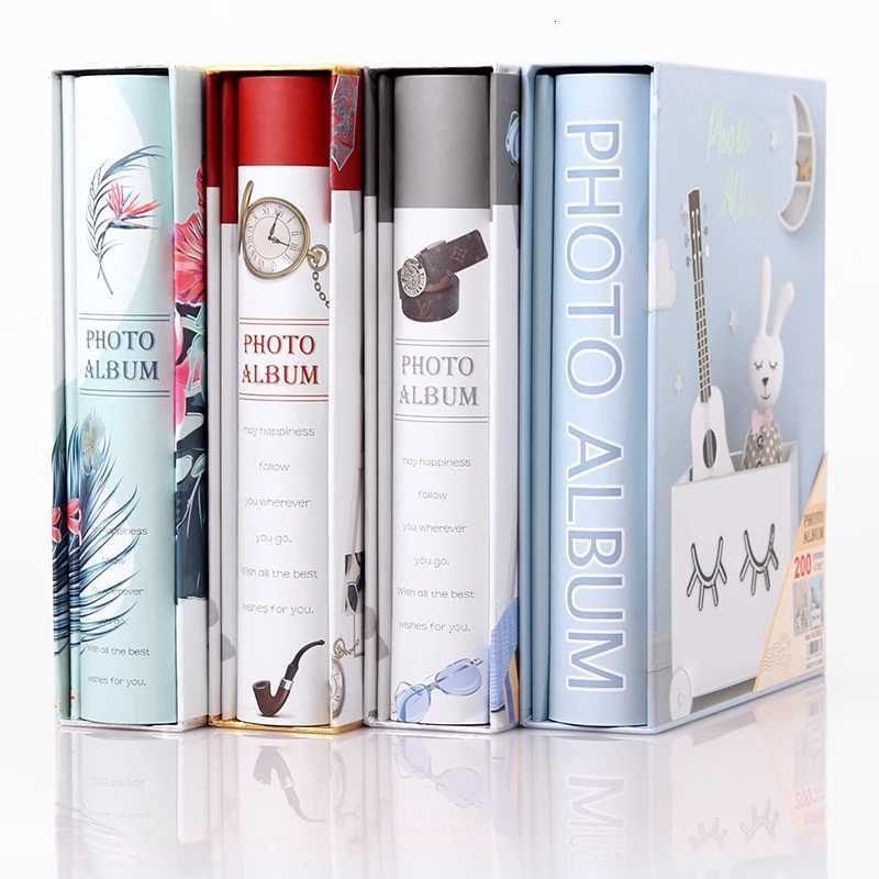 Large 6 inch album 200 Pocket baby album Childrens Growth Album Plastic Album Scrapbooking Picture Case Photo Album Z250729