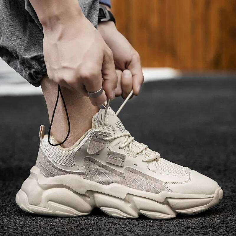 Sneakers Hidden Heels Elevator Plus Size 45 46 Heightening Shoes For Men Fashion Breathable 8cm 6cm Sports Taller Shoe