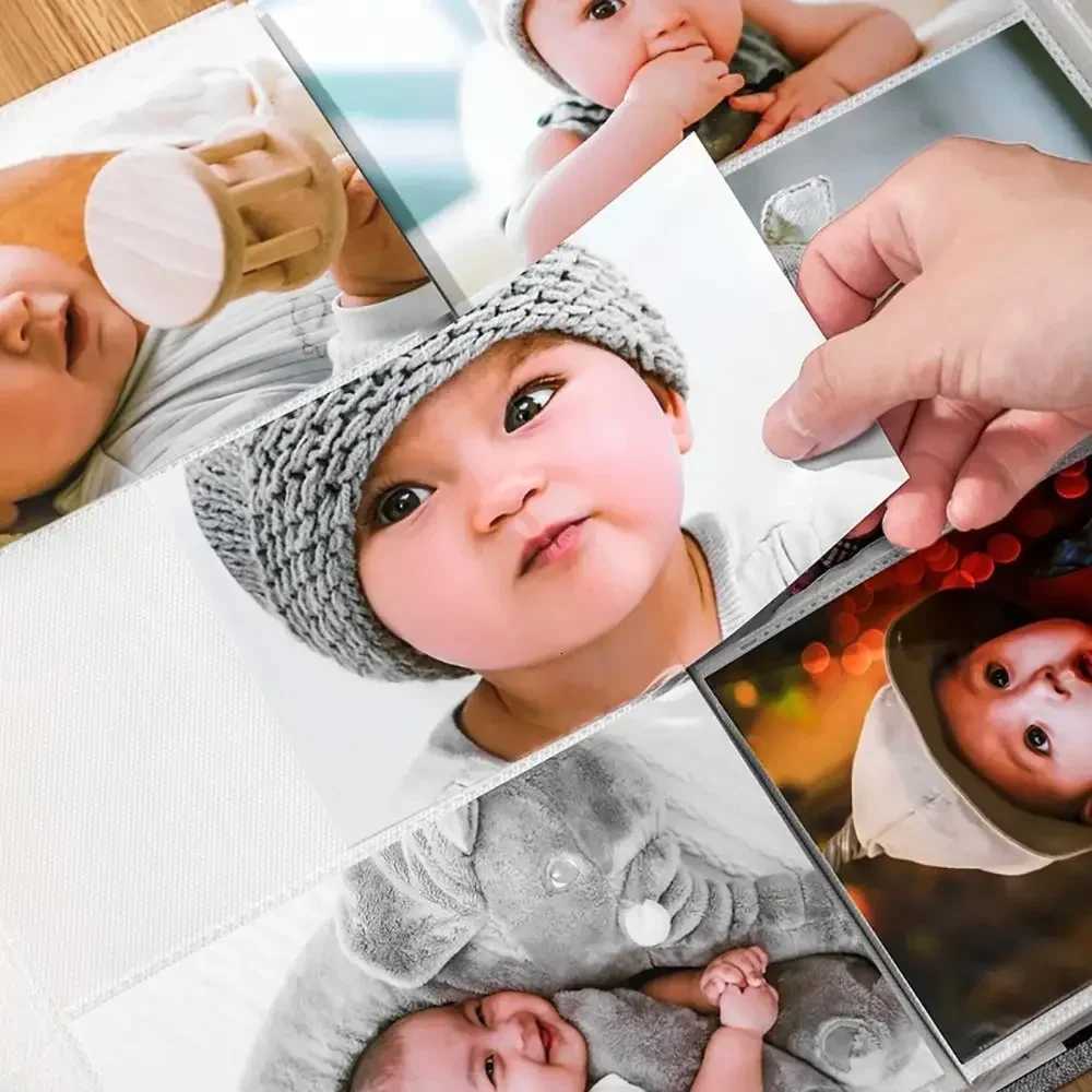 1Pcs New 300 Pockets Linen Photo Album Slip-in Interleaf 6 inch Photo Storage Book Picture Albums for 4x6cm 6inch Photos Z250729