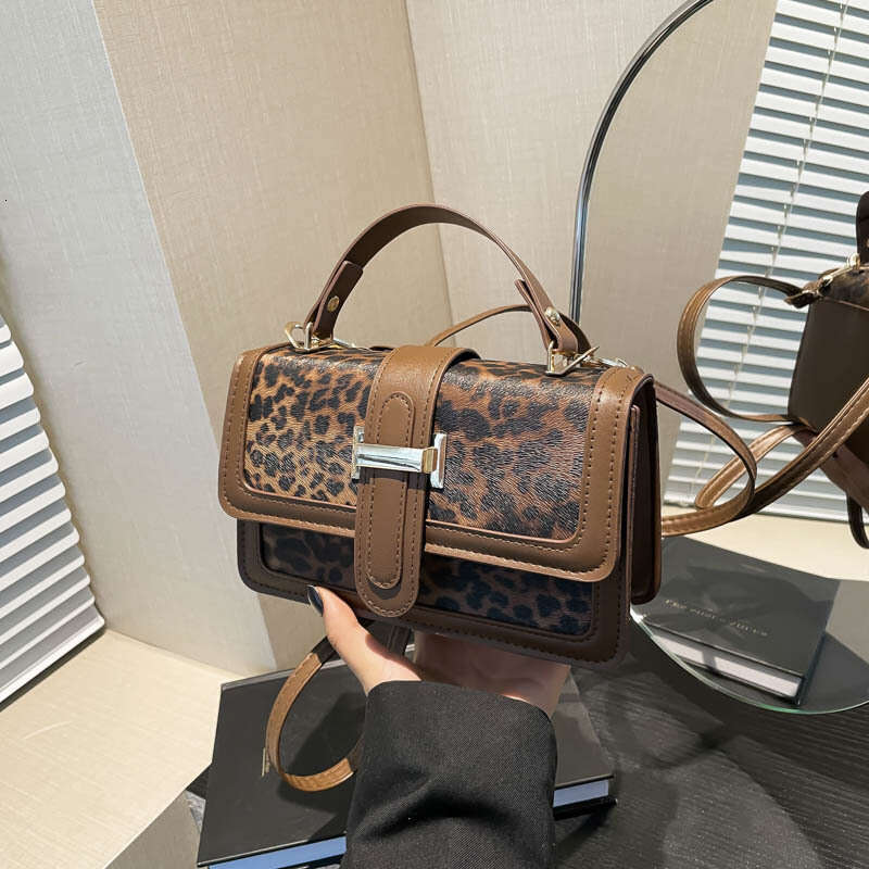 2024 Autumn Winter New High-end Printed for Women, Stylish and Versatile, Single Shoulder, Crossbody, Handbag, Small Square Bag