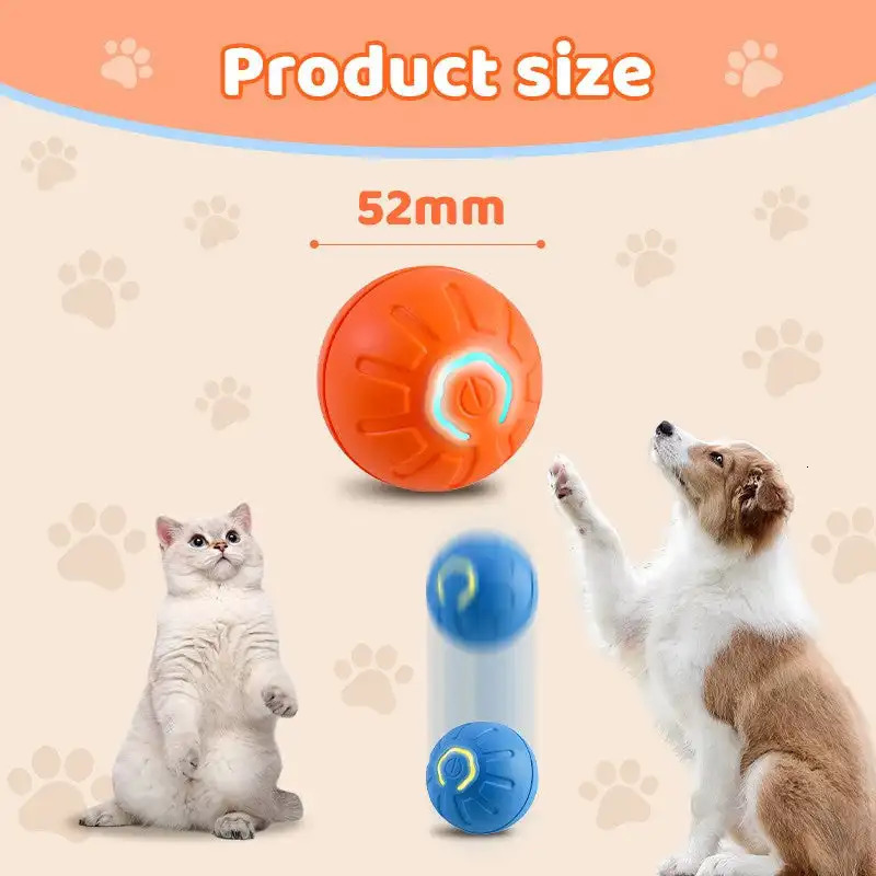 Smart Dog Toy Ball Electronic Interactive Pet Moving USB Automatic Jumping Bouncing Puppy Cat Product 250729