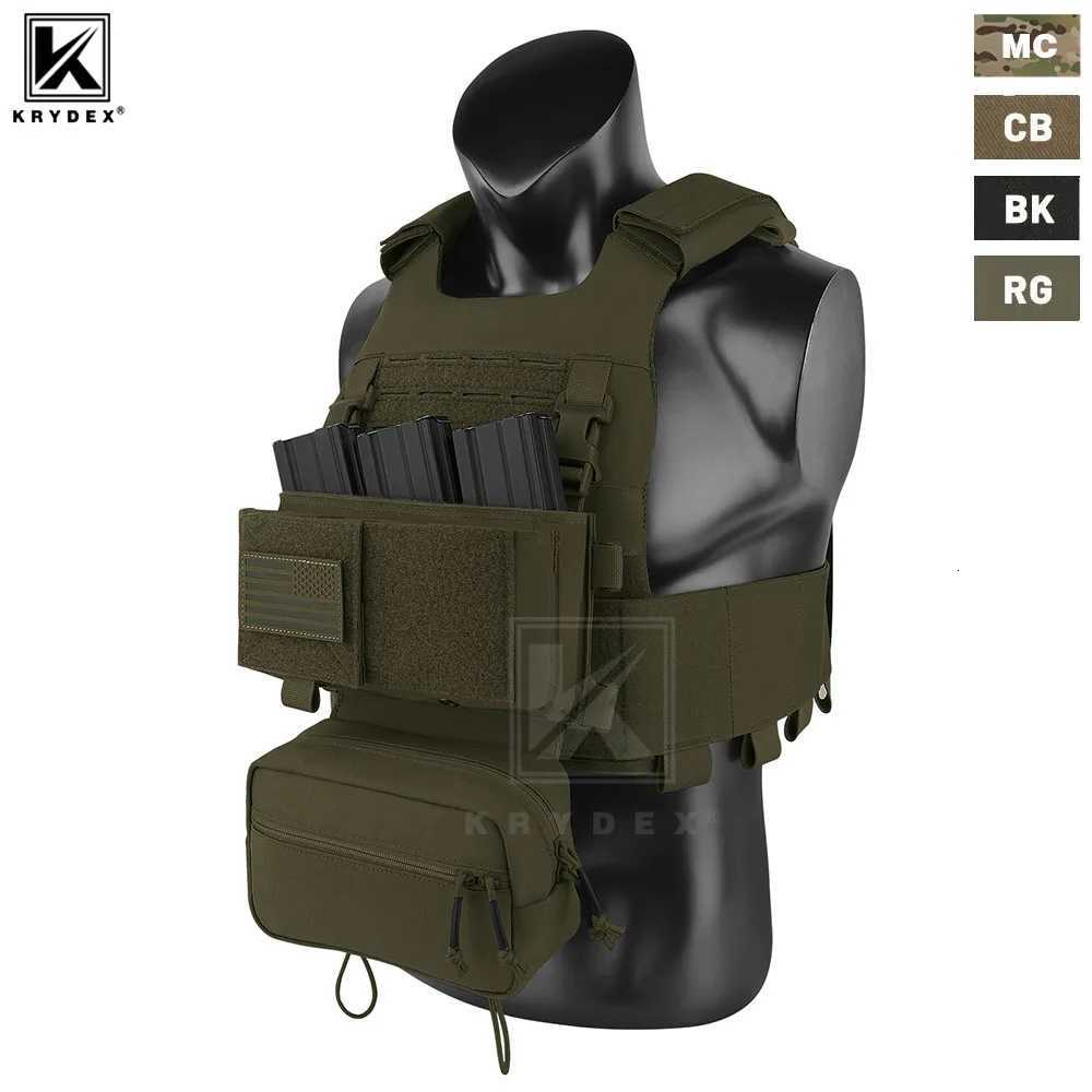 KRYDEX 500D FCS Tactical Vest MOLLE Plate Carrier Elastic Cummerbund 7.62 5.56 Mag Pouch Lightweight Hunting Outdoor Man Vest Z250728