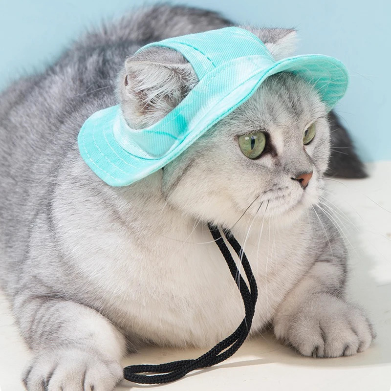 Pet Dog Cat Cap Breathable Summer Sunhat Cotton Fisherman Hat For Small Medium Large Dogs Cats Caps Products 250729