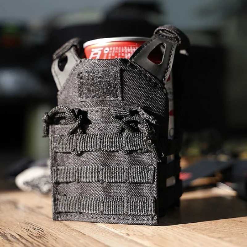 Tactical Mini Molle Vest Adjustable Kitty Camo Doll Plate Carrier Decorative Tactical Gear Lightweight Beer Vest 600D Nylon Z250728