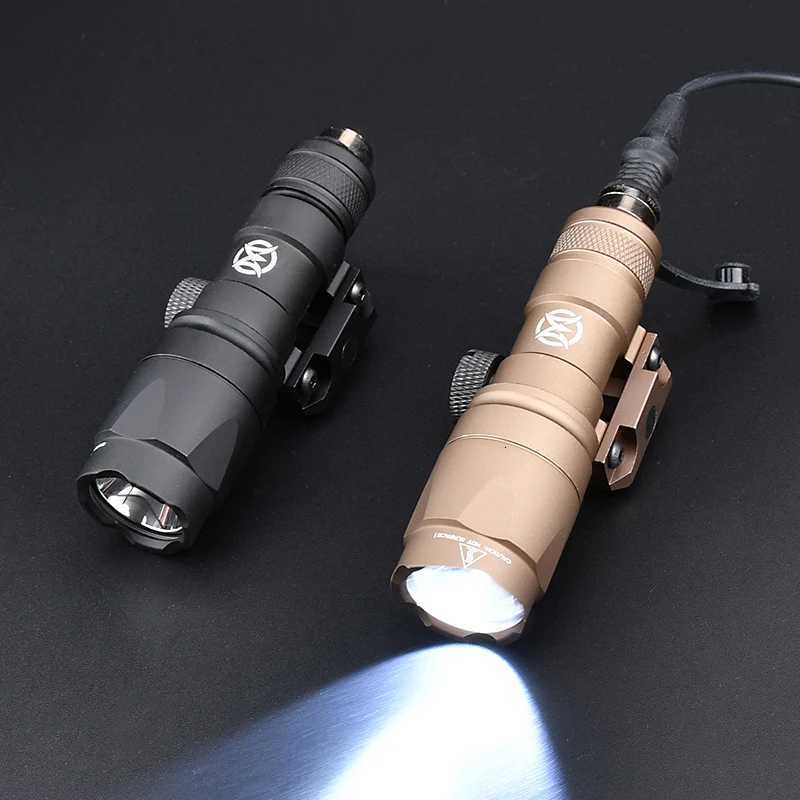 VadSn M300A MINI Scout Light 400 Lumens Tactical M300C Outdoor Hunting Flashlight White LED Spotlight Switch Set Fits 20MM Rail R250728