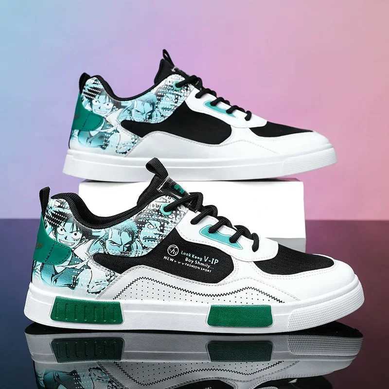 2025 Running Shoes Breathable Cfy Anime Casual Sneakers Men Skateboard Big Size Tennis Mascino Footwear M Y250728
