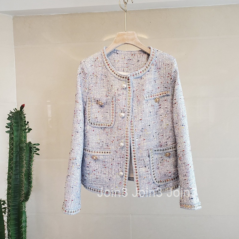 Autumn and winter French foreign style fashion small fragrance suit womens coat dress two aging coat women