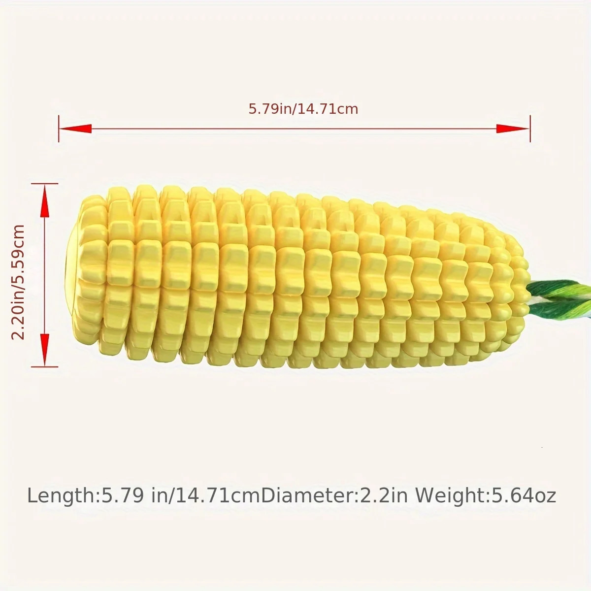 For Aggressive Chewers Tough Squeaky Corn Cob Dog Chew Toy Durable Interactive Play Promotes Dental Health for Large Breeds 250729