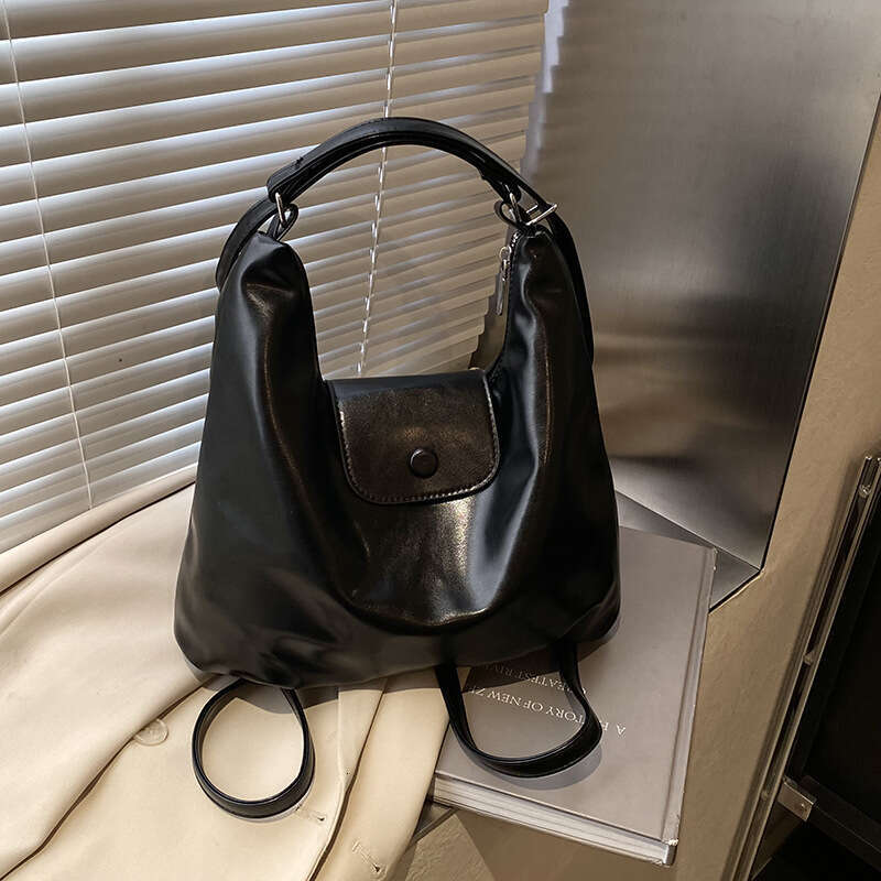 High-end Soft Leather for Women Large Capacity Commuter Single Shoulder Crossbody Multifunctional Backpack