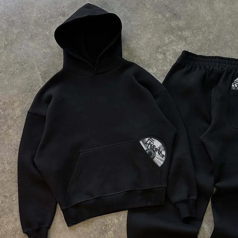 2025 Autumn Winter Hoodie Fashion Street Style Versatile Personalized Embroidery Couples 250729