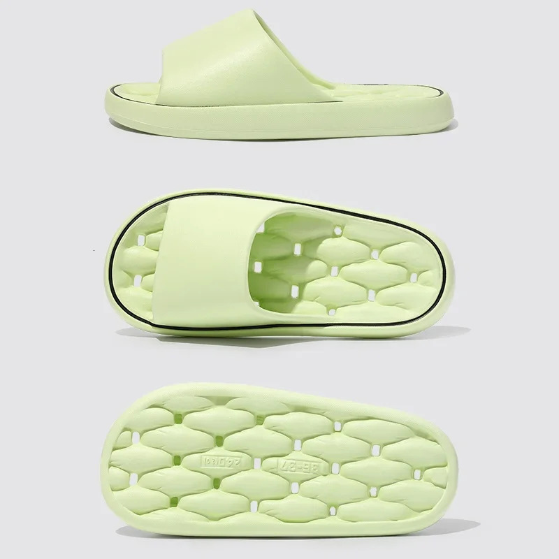 Men Bathroom House Slippers Leaking Quick-Drying Shower Slipper Light Weight Waterleaky Beach Flip Flops Women Swimming Slides 250725