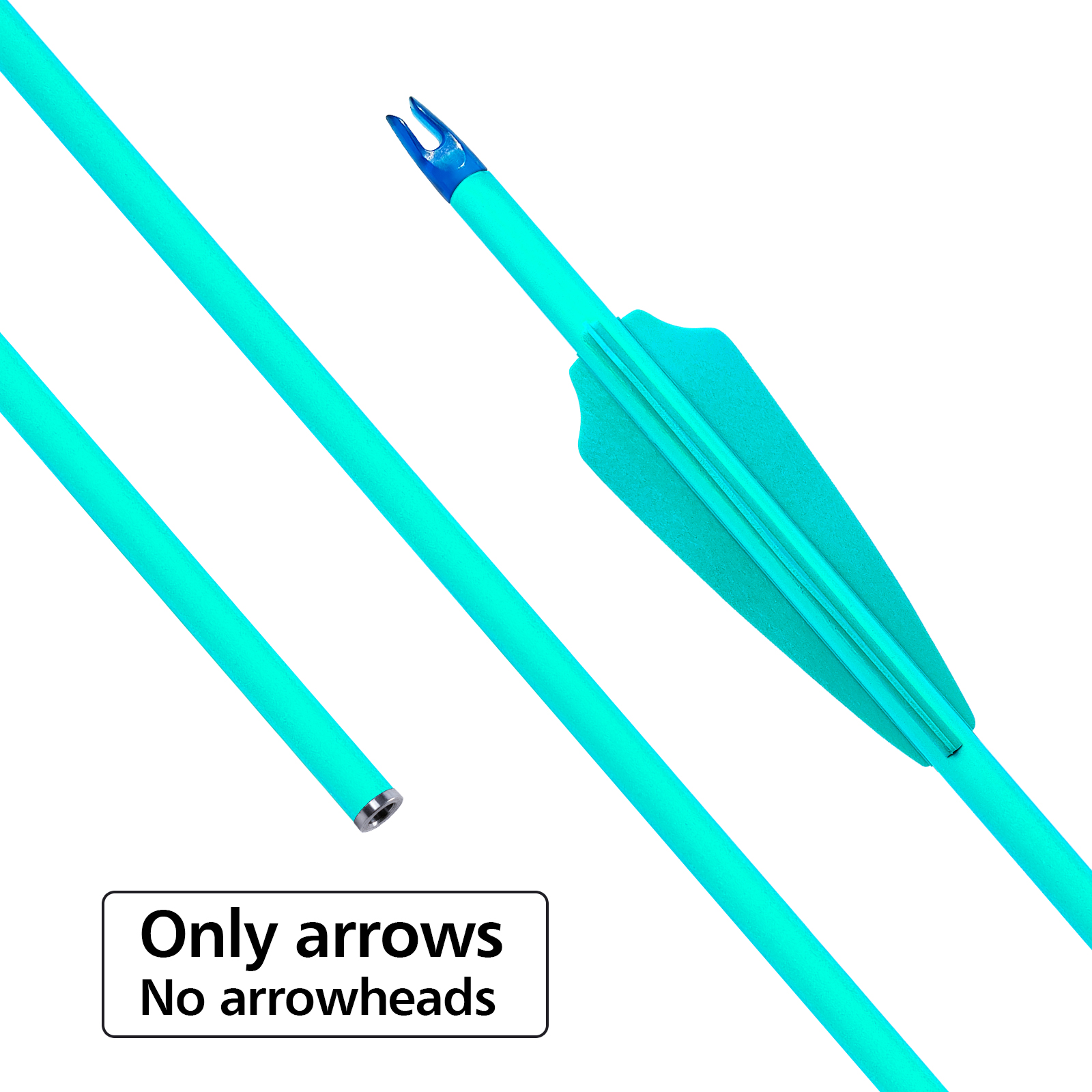 31inch Targeting Arrows Without Arrowheads Spine250-600 Carbon Fiber Archery Arrows 6.2mm Practice Arrows for Recurve Bow and Compound Bow (Pack of 12