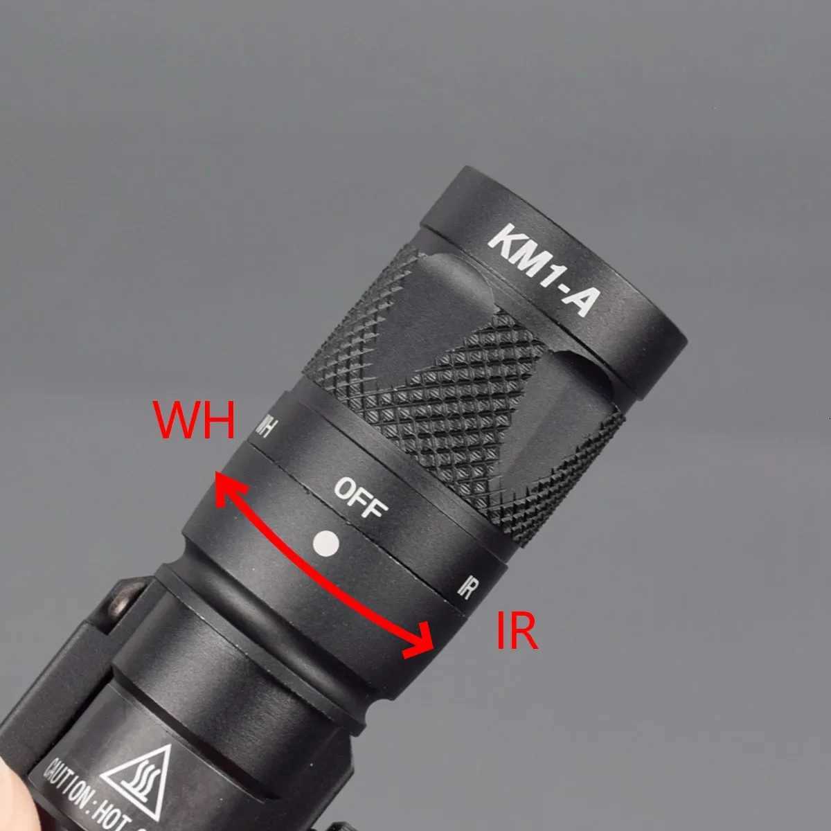Airsoft M300B M300V Flashlight Upgraded Metal M300V-IR Weapon Gun Strobe LED Light Fits 20mm Rail Hunting Rifle TorchXJ250728