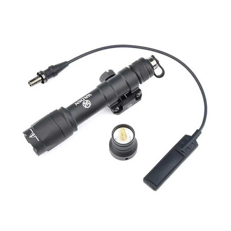 WADSN Airsoft M600 M600C Tactical Flashlight Hunting Weapon Scout Light 600 Lumens White LED Lamp Fit 20mm Picatinny Rail XJ250728