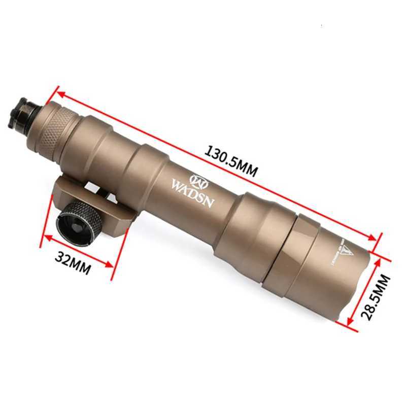 WADSN Tactical M600DF M600 Flashlight Scout Light For 20mm Picatinny Rail Airsoft Accessories Hunting Weapon Light XJ250728