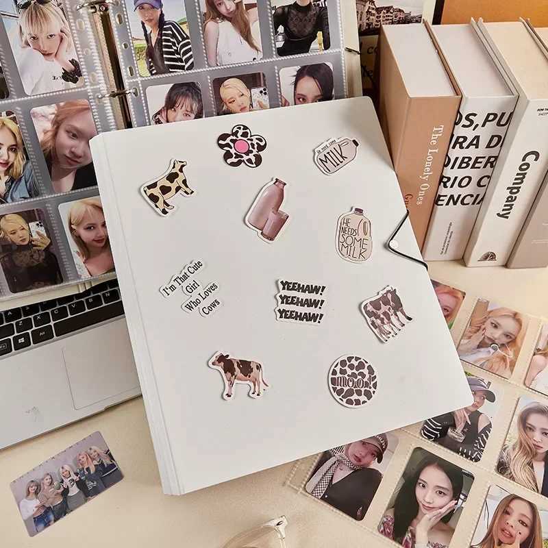 A4 Binder Photocards Holder Kpop Idol Photo Album with 25pcs 9grids Transparent Sleeves Photocard Album Collect Book Photoalbum Z250729