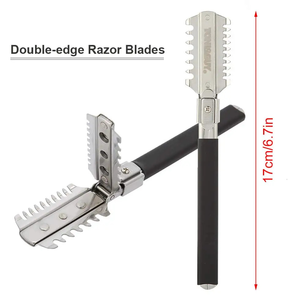 Double-Edge Shaving Haircut Razor Knife Blades Manual Hair Cutting Tools Beard Trimmer Barbershop Styling Accessories Blade Set 250729