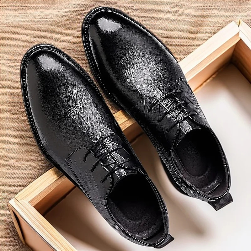 Leather shoes mens business dress casual breathable mens British and Korean version 250725