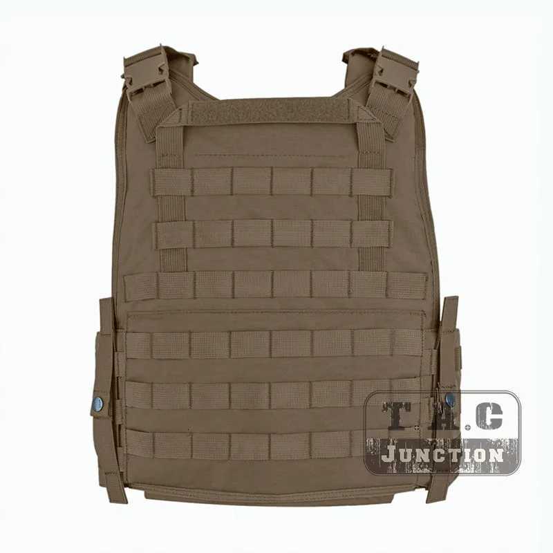 Emerson SPC Plate Carrier Style High Speed Vest w/ Triple M4 M16 Magazine Pouch Emersongear Tactical Compact Vest Coyote Brown Z250728