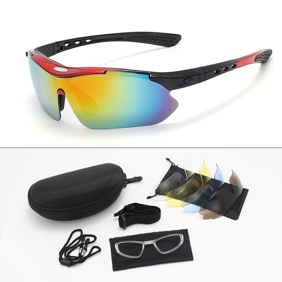 5 Lens Set Polarized Tactical Goggles Men Outdoor Sports Windproof Dustproof Climbing Glasses Safety Protective Glasses 250222