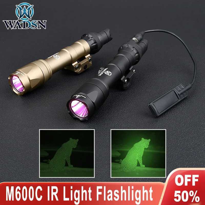 Vadsn Tactical M600 M600C Ir Led Scout Light Instantaneous Pressure Switch Air Gun Weapon Accessory Fit 20mm Picatinny Rail XJ250728