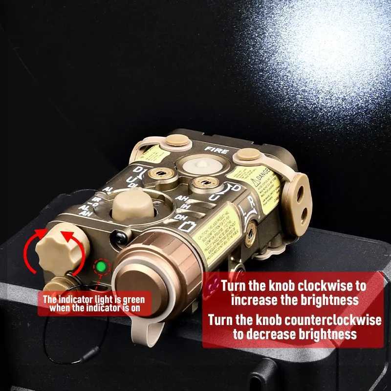 Tactical Metal NGAL Red Green Blue Dot Strobe IR Indicator M300 M600 Scout Light Fit 20mm Rail Airsoft Weapon AccessoryXJ250728