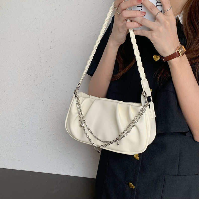 Designer Bag Minimalist Cloud Underarm Bag Niche Design Pleated Luxury Bag Shoulder Bag Women Crossbody Textured Chain Woven Handbag tote bag
