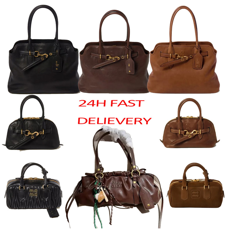 Designer Bag Luxury Vintage Handbag Tote Bag Suede Bag miumiu bag Women Shoulder Bags Aventure Shell Bag Large Capacity Leather Crossbody Holiday Dark Color